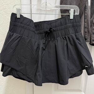 Joy lab flowy black skirt with shorts size large